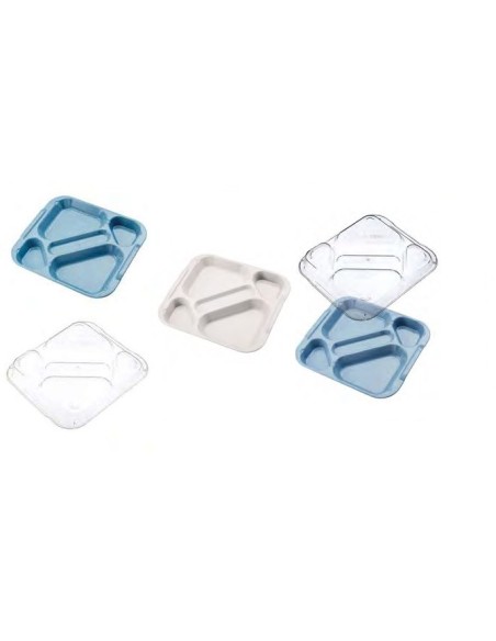 BANDEJA FAST FOOD 5 COMPARTIMENTOS POLICARBONATO VARIOS COLORES