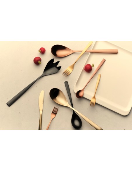 CUBERTERIA COMAS - BCN SATIN BLACK INOX 18/0, SIN NIQUEL