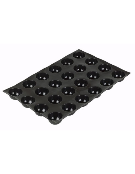 FLEXIPAN - MOLDE / PLACA DE SILICONA CON FIBRA DE VIDRIO PARA MINI QUICHES / REDONDO FP-02413