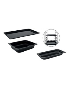CUBETA - BANDEJA GN ESMALTADA NEGRA ANTIADHERENTE