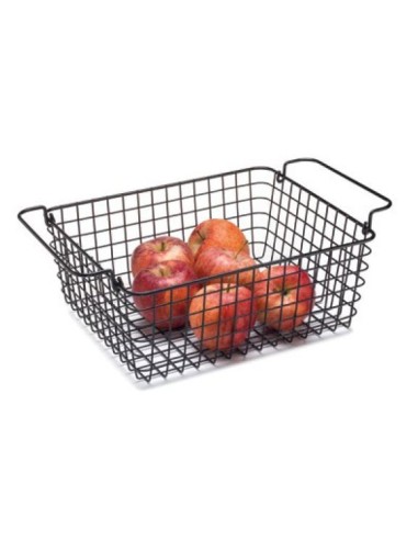 CESTA REJILLA NEGRA PARA BANDEJA
