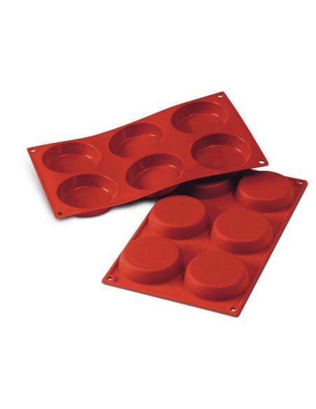 PLACAS DE MOLDES EN  SILICONA FLAN MEDIUM