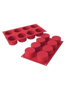 PLACAS DE MOLDES EN  SILICONA CILINDRO MEDIANO