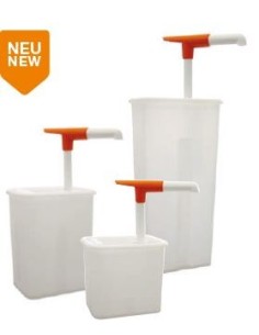 DOSIFICADOR PARA CREMAS Y SALSAS CON TAPA DE PLASTICO