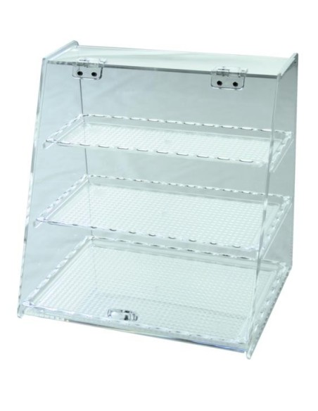 VITRINA EXPOSITORA TRIPLE CON TAPA ARTICULADA