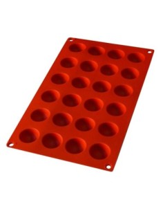 PLACAS DE MOLDES EN  SILICONA SEMIESFERA PEQUEÑA