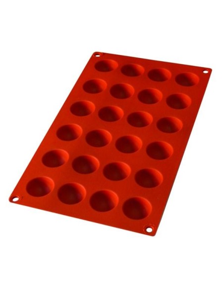 PLACAS DE MOLDES EN  SILICONA SEMIESFERA PEQUEÑA