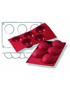 PLACAS DE MOLDES EN  SILICONA SEMIESFERA GRANDE