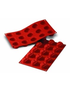 PLACAS DE MOLDES EN  SILICONA ROSA MINI