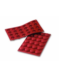 PLACAS DE MOLDES EN  SILICONA POMPONETTE - SEMIESFERA...