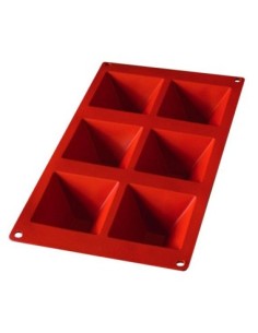 PLACAS DE MOLDES EN  SILICONA PIRAMIDE