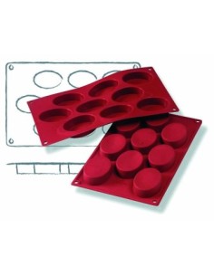 PLACAS DE MOLDES EN  SILICONA OVAL