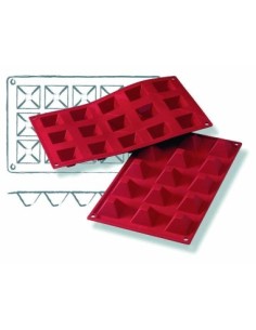 PLACAS DE MOLDES EN  SILICONA MINI PIRAMIDE