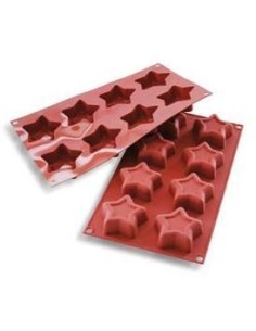 PLACAS DE MOLDES EN  SILICONA ESTRELLA