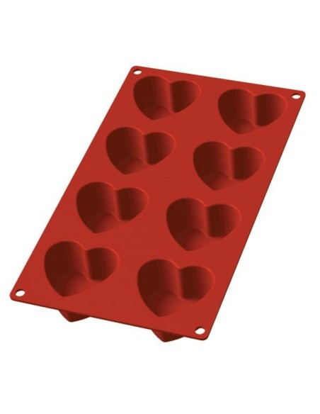 PLACAS DE MOLDES EN SILICONA CORAZON