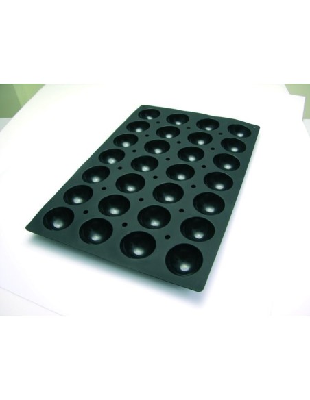 PLACAS DE MOLDES EN  SILICONA  PROFESIONAL SEMIESFERA