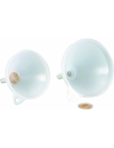 EMBUDOS DE PLASTICO CON FILTRO