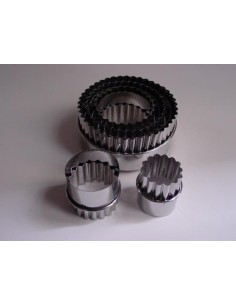 CORTAPASTAS PASTELERIA REDONDOS LISOS Y RIZADOS