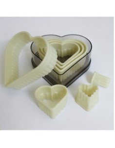 CORTAPASTAS PASTELERIA NYLON - CORAZON RIZADO