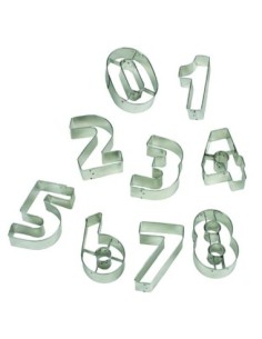 CORTAPASTAS PASTELERIA FORMAS DE NUMEROS VARIADOS