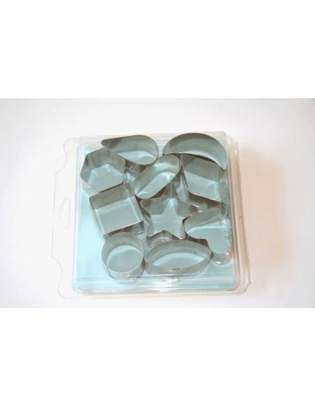 CORTAPASTAS PASTELERIA CAJA DE 10 FIGURAS VARIADAS LISAS