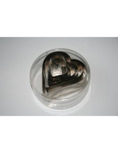 CORTAPASTAS PASTELERIA  CORAZON LISOS. JUEGO DE 6 PIEZAS