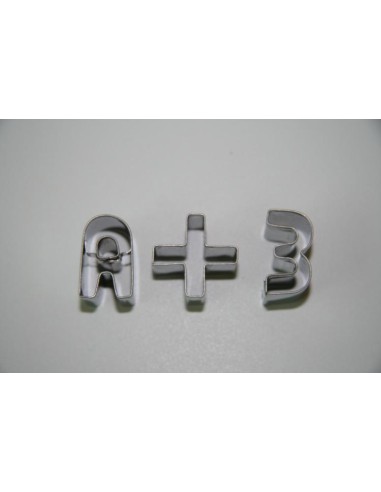 IBILI Set Di 9 Tagliapasta Linzer Con Numeri, Per Biscotti E Decorazioni, Acciaio Inox, Multicolore