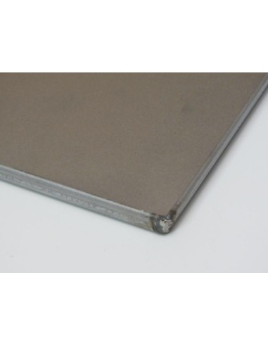 LATA ESCUADRA CANTOS RECTOS HIERRO ALUMINIZADO