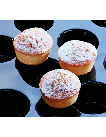 FLEXIPAN - MOLDE / PLACA DE SILICONA CON FIBRA DE VIDRIO PARA MINI MUFFINS FP-01031
