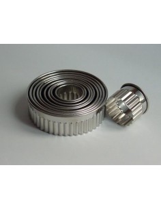 CORTAPASTAS PASTELERIA REDONDOS RIZADOS