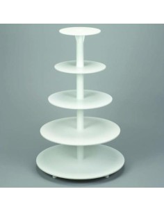 SOPORTE PASTEL CON EJE CENTRAL PLASTICO