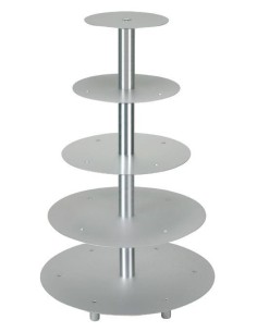 SOPORTE PASTEL CON EJE CENTRAL ALUMINIO