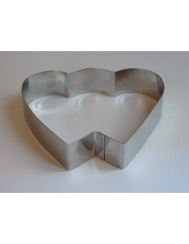AROS FORMA CORAZON DOBLE PASTELERIA