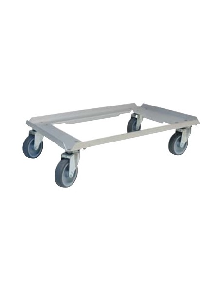 BASE RODANTE INOX PARA CUBETAS 40X60 O CAJA TERMOAISLANTE TOP-BOX GN 1/1