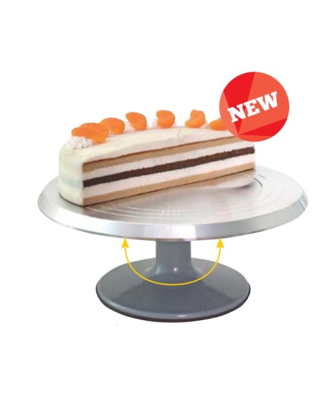 SOPORTE PARA TARTAS GIRATORIO DE ALUMINIO