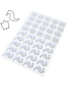 PLACA CORTAPASTAS PASTELERIA - TORTUGA Y CABALLITO DE MAR