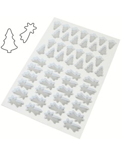 PLACA CORTAPASTAS PASTELERIA - ABETO Y ESTRELLA FUGAZ