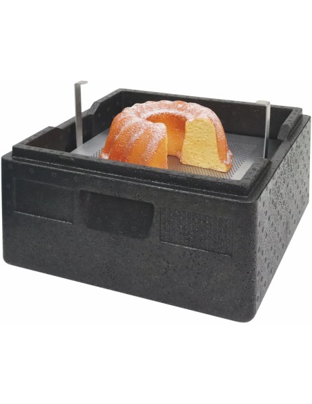 CAJA TERMOAISLANTE TOP-BOX PIZZA - AYUDA AL TRANSPORTE TARTA Y PIZZA