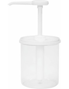 DOSIFICADOR PARA CREMAS Y SALSAS CON PULSADOR TRANSPARENTE