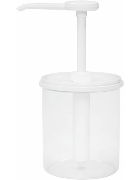 DOSIFICADOR PARA CREMAS Y SALSAS CON PULSADOR TRANSPARENTE