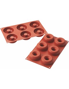 PLACAS DE MOLDES EN SILICONA DONUTS
