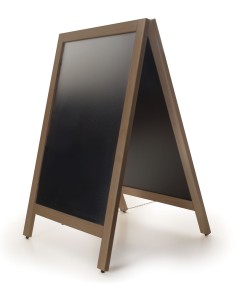 PIZARRA MENU CON CADENA DE SEGURIDAD