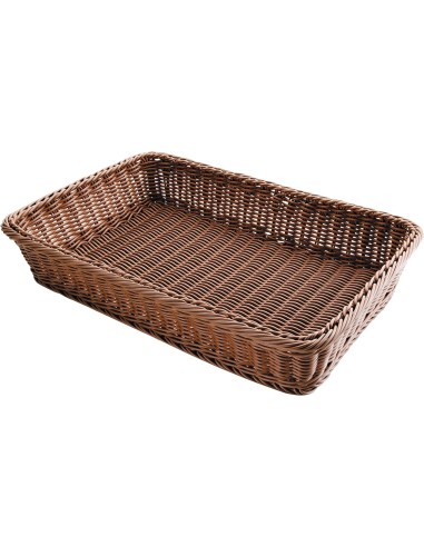 CESTA PARA PAN RECTANGULAR IMITACION MIMBRE