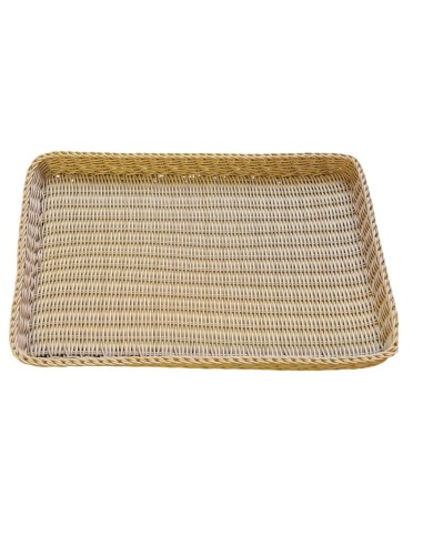 CESTA PARA PAN RECTANGULAR IMITACIÓN MIMBRE...