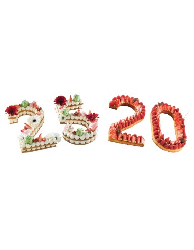 CORTAPASTAS NUMEROS PARA TARTAS INOX.