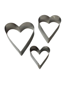 AROS FORMA CORAZON PASTELERIA RECTO