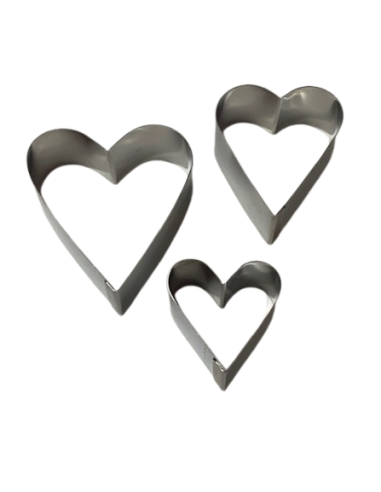 AROS FORMA CORAZON PASTELERIA RECTO