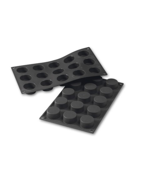 PLACAS DE MOLDES EN  SILICONA CILINDRO MINI PETITE FOUR