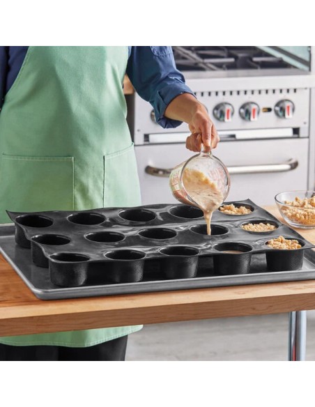 FLEXIPAN - MOLDE / PLACA DE SILICONA CON FIBRA DE VIDRIO PARA JUMBO MUFFINS FP-01601