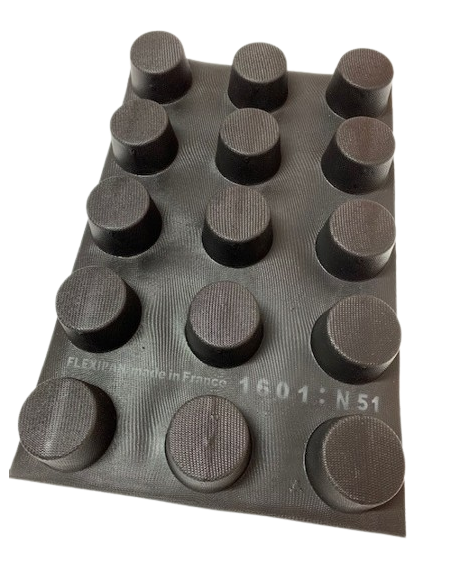 FLEXIPAN - MOLDE / PLACA DE SILICONA CON FIBRA DE VIDRIO PARA JUMBO MUFFINS FP-01601